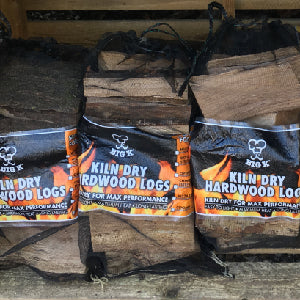 Kiln Dried Hardwood Logs Bags/Nets